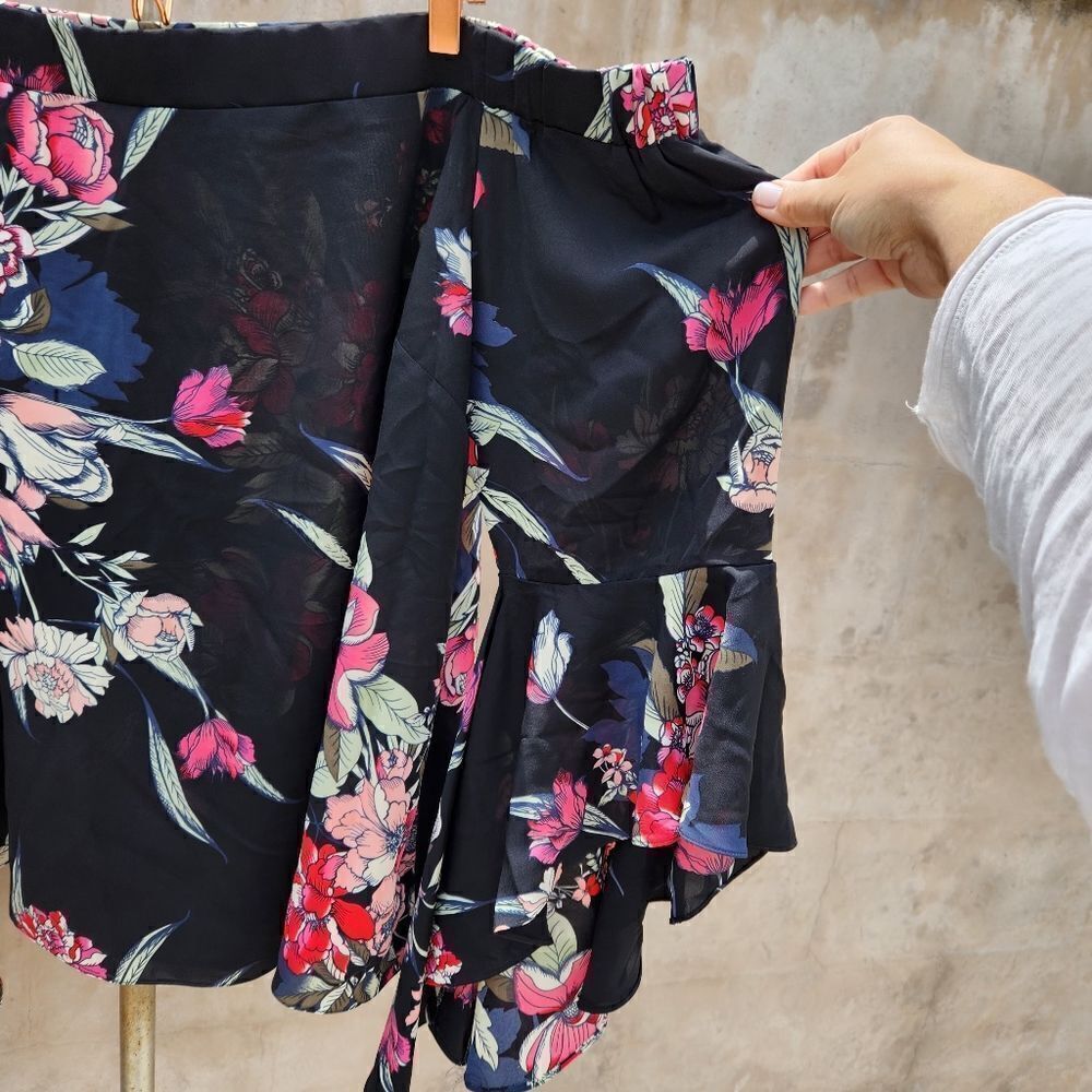 Citi chic black misty floral bardot top - Picture 2 of 10